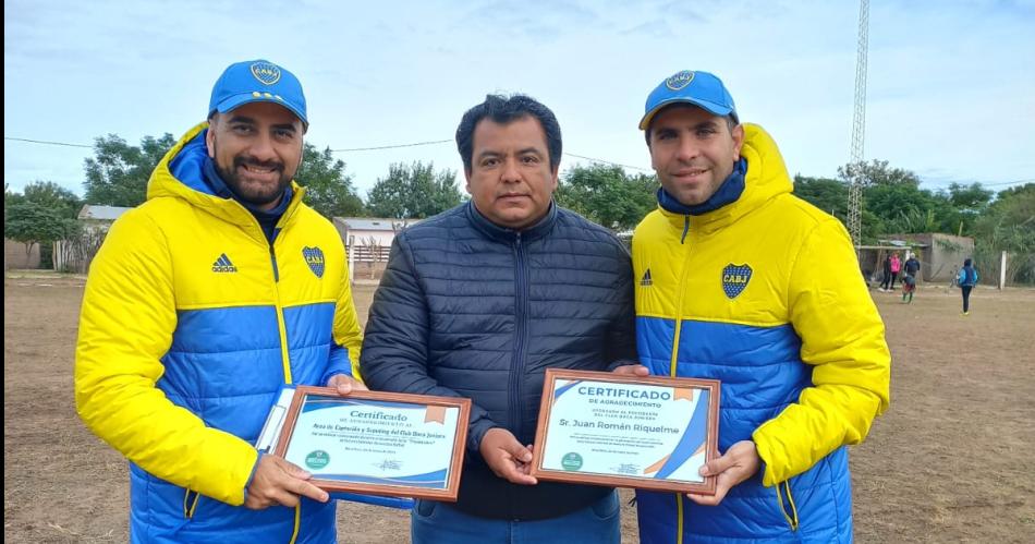 El Club Atleacutetico Boca Juniors hizo una prueba de jugadores en Brea Pozo