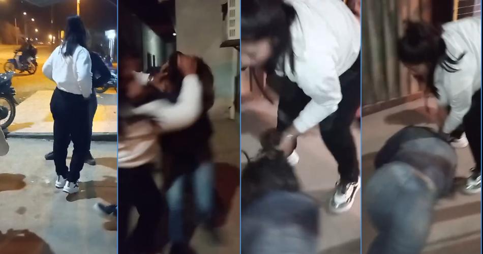 Una joven sufrioacute una salvaje golpiza por parte de otra mujer y viralizaron el video del ataque