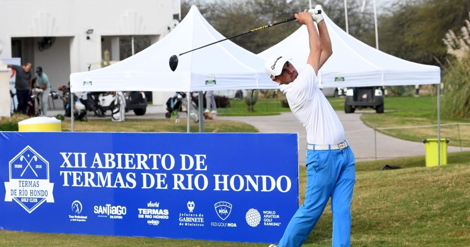 Se jugoacute la segunda jornada del XII abierto de golf de Termas de Rio Hondo