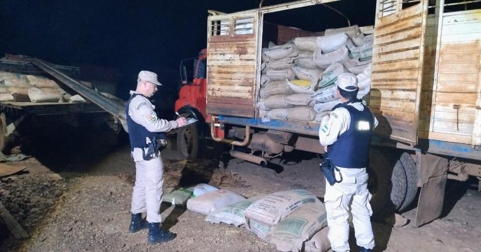 Evitan la fuga de maacutes de 10 toneladas de soja ilegal en Misiones