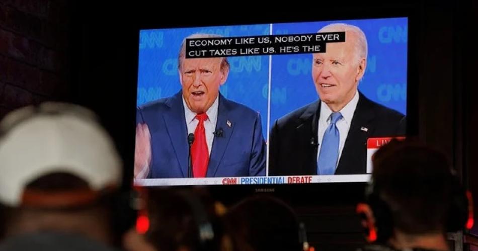 El debate Biden-Trump fue visto por 48 millones de telespectadores