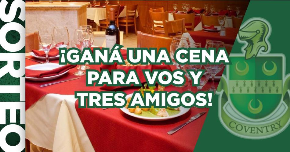 Ganate una cena para cuatro amigos en el Hotel Coventry