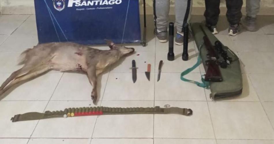 Demoran a tres hombres que cazaron una corzuela- teniacutean armas de fuego y puntildeales