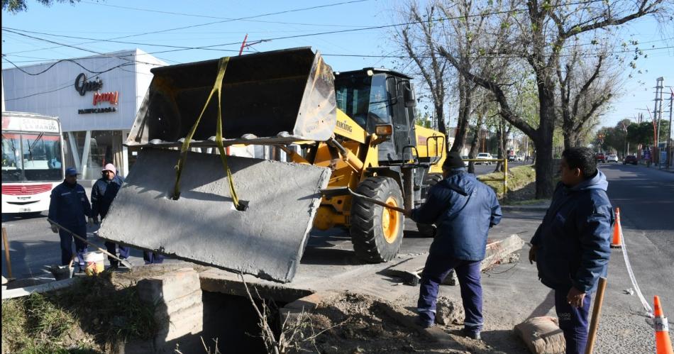 Obras Puacuteblicas de la Capital acondicionoacute el cruce peatonal de avenida Aguirre y Lavalle