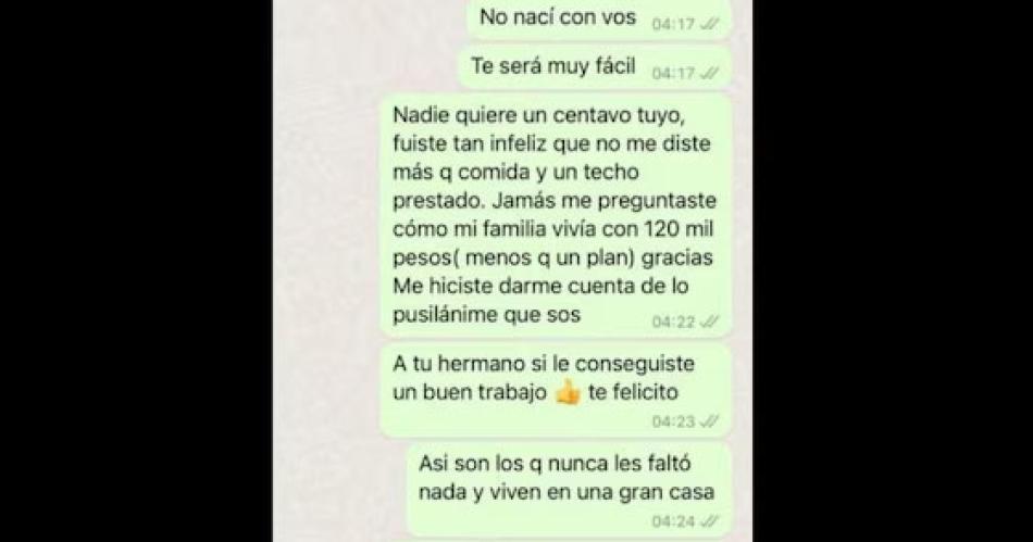 Los nuevos chats entre Fabiola Yaacutentildeez y Alberto Fernaacutendez- Nadie quiere un centavo tuyo