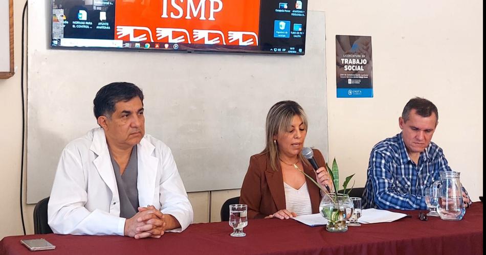 APERTURA La rectora del ISMP Alejandrina Belón destacó la importancia de la capacitación que se dicta