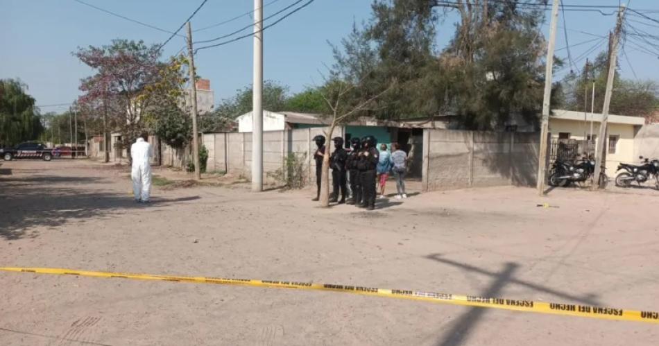 El lugar donde se perpetró el crimen en el barrio Villa Griselda