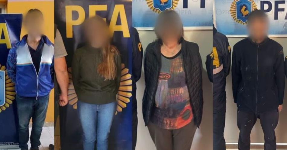 Detuvieron a cuatro personas acusadas de colaborar con Hezbollah a través de transferencias de criptomonedas (Foto- Policía Federal Argentina)