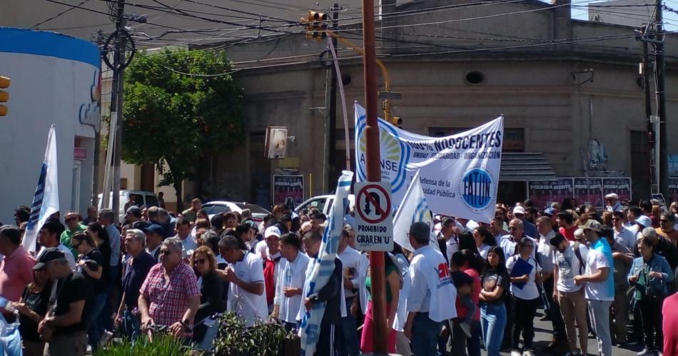 Marcha Federal de docentes no docentes autoridades y estudiantes