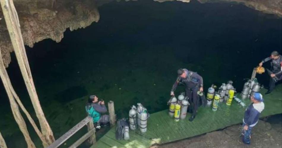 Hallaron muerto al buzo argentino que era buscado en Meacutexico