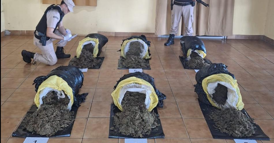 Prefectura decomisoacute maacutes de 82 kilos de marihuana durante un operativo fronterizo