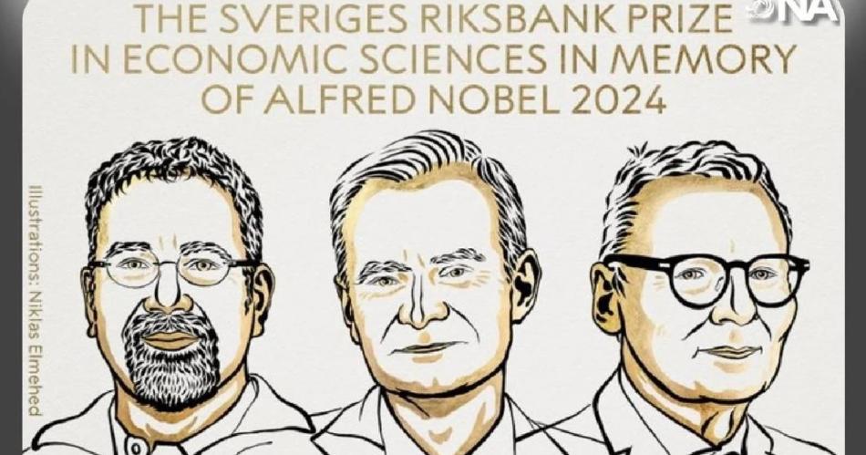 Daron Acemoglu Simon Johnson y James Robinson reciben el Premio Nobel de Economiacutea 2024