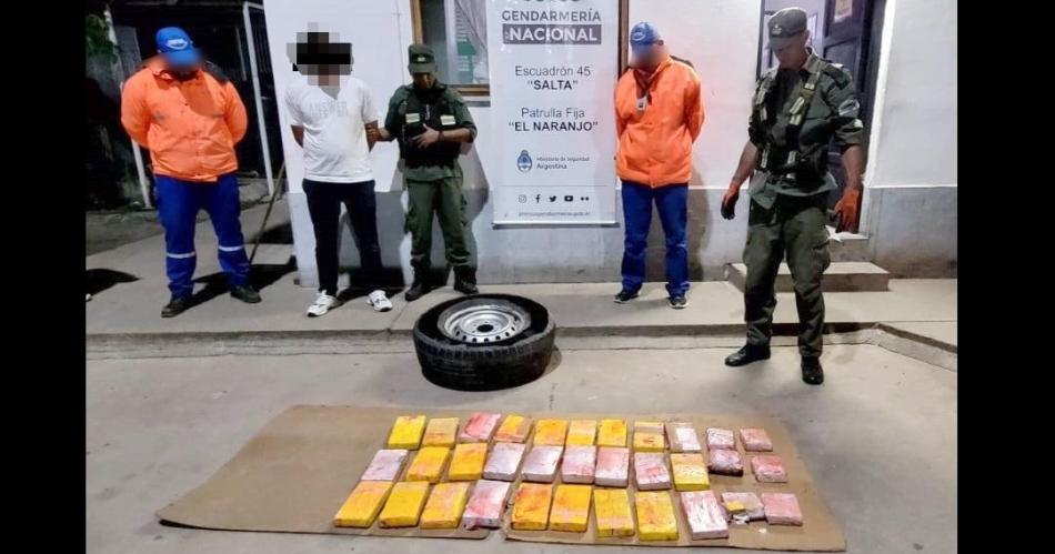 Desbaratan una banda narco que trasladaba cocaiacutena en una rueda de auxilio