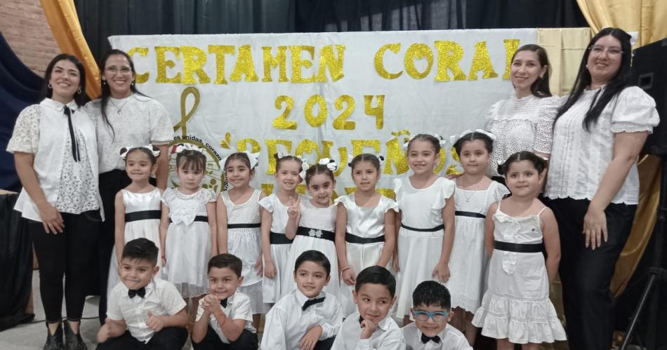 El Certamen Coral Pequentildeos Liacutederes 2024 reunioacute a nintildeos y familias de cinco jardines