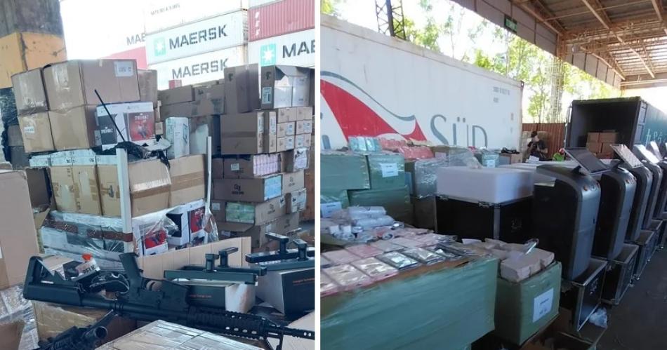 VIDEO  Megaoperativo- Aduana incautoacute 20 contenedores repletos de mercaderiacutea clandestina