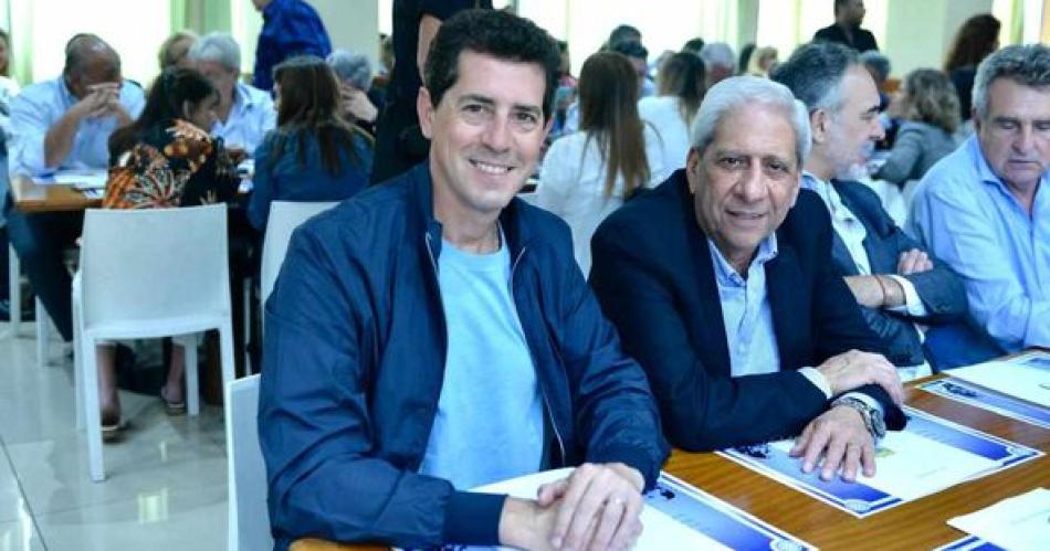 Joseacute Emilio Neder junto a con Cristina Kirchner participaron de una reunioacuten del PJ 