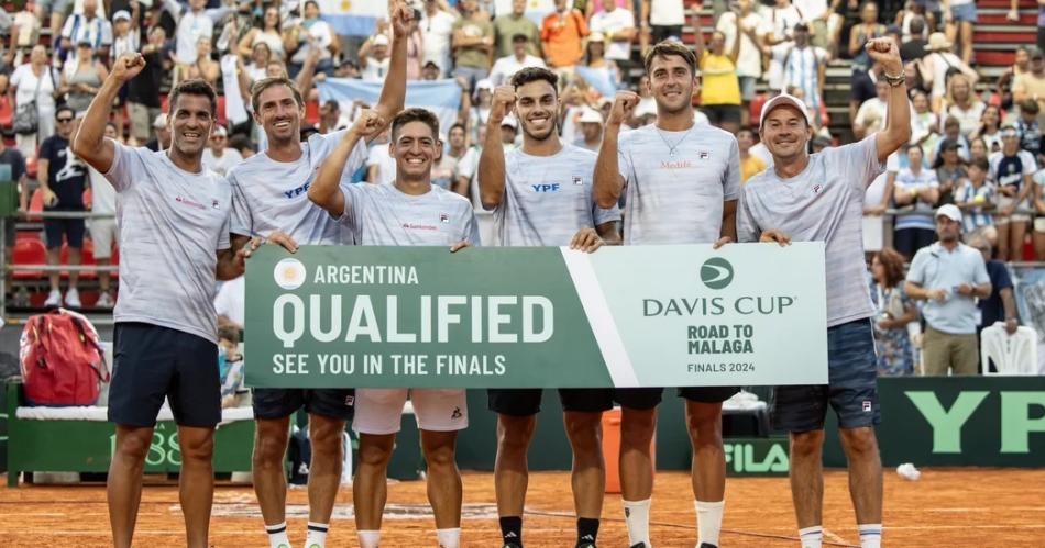 La Seleccioacuten argentina de tenis lista para el desafiacuteo ante Italia en el Final 8