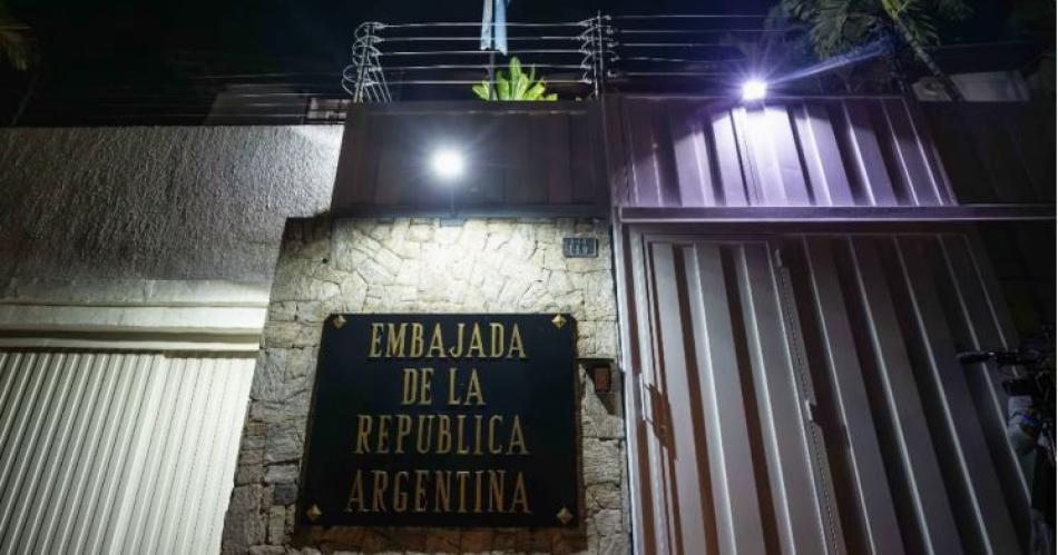 En la embajada argentina en Caracas estn refugiados seis dirigentes opositores (Foto- EFE)