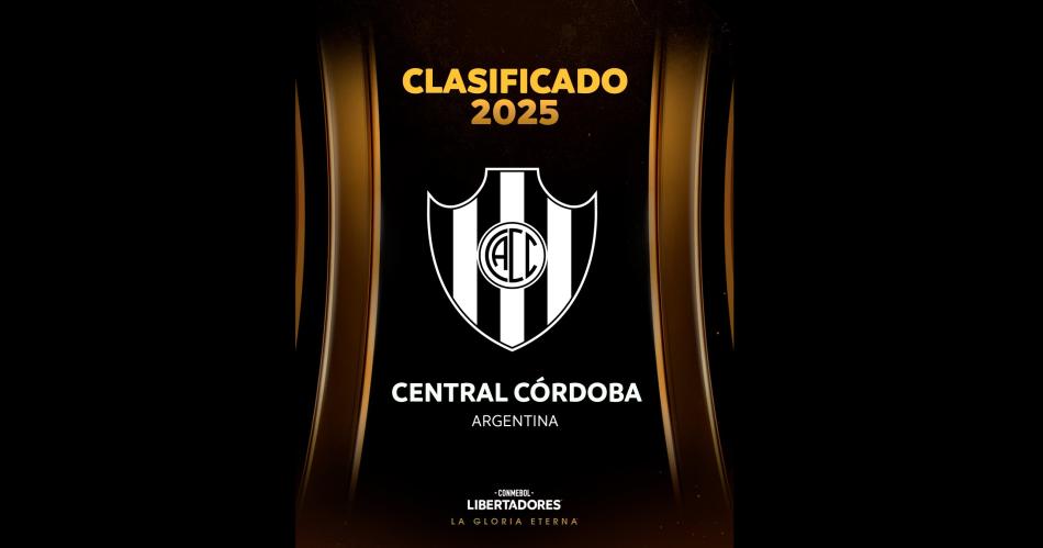 La CONMEBOL dio la bienvenida a Central Coacuterdoba a la Copa Libertadores