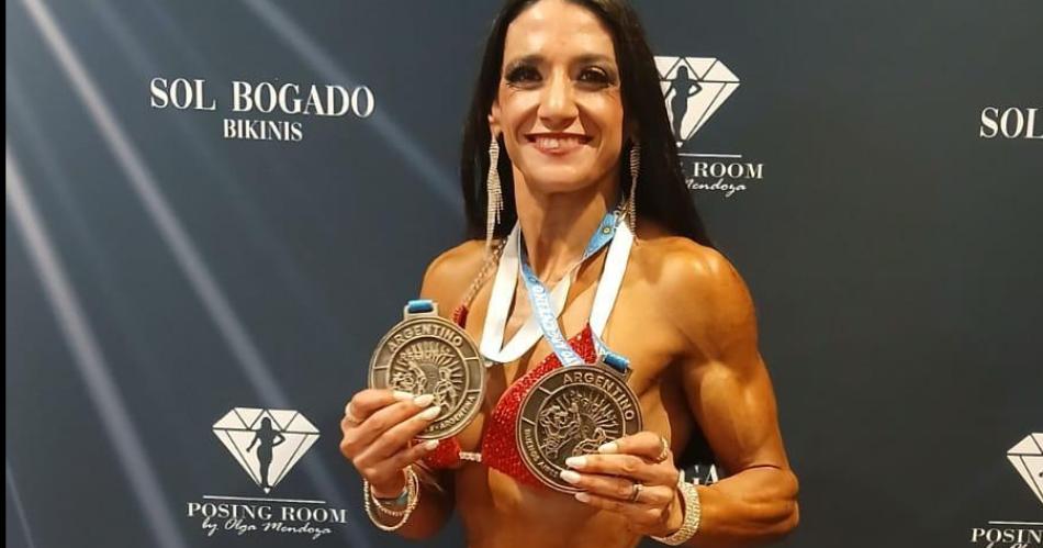 Una fisicoculturista santiaguentildea fue campeona Nacional