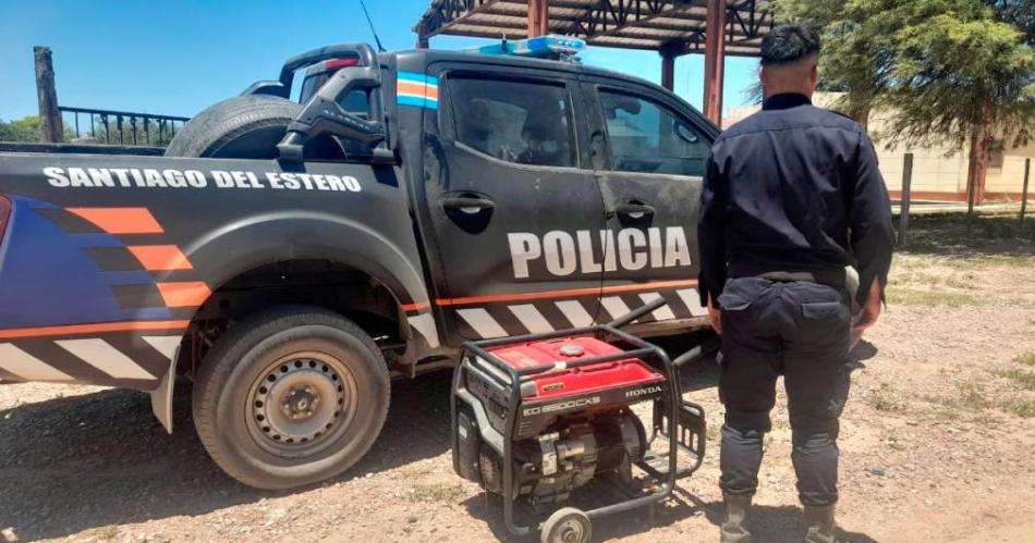 Recuperan grupo electroacutegeno sustraiacutedo a una escuela rural