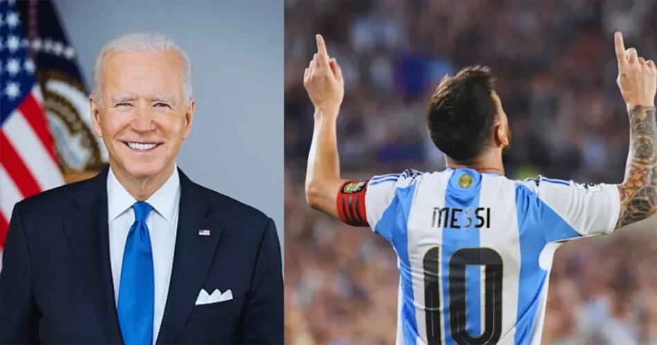 Joe Biden le dio la Medalla Presidencial de la Libertad de Estados Unidos a Messi que no fue a buscarla