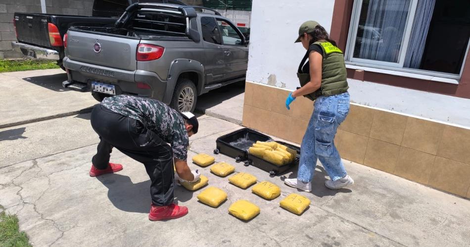 Incautan marihuana escondida en valijas durante operativo en un micro