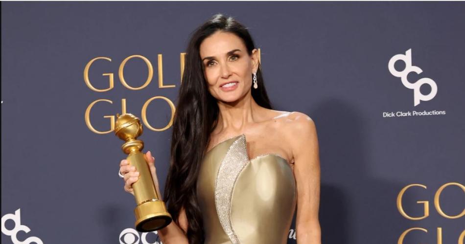 Demi Moore logroacute primer premio en 45 antildeos