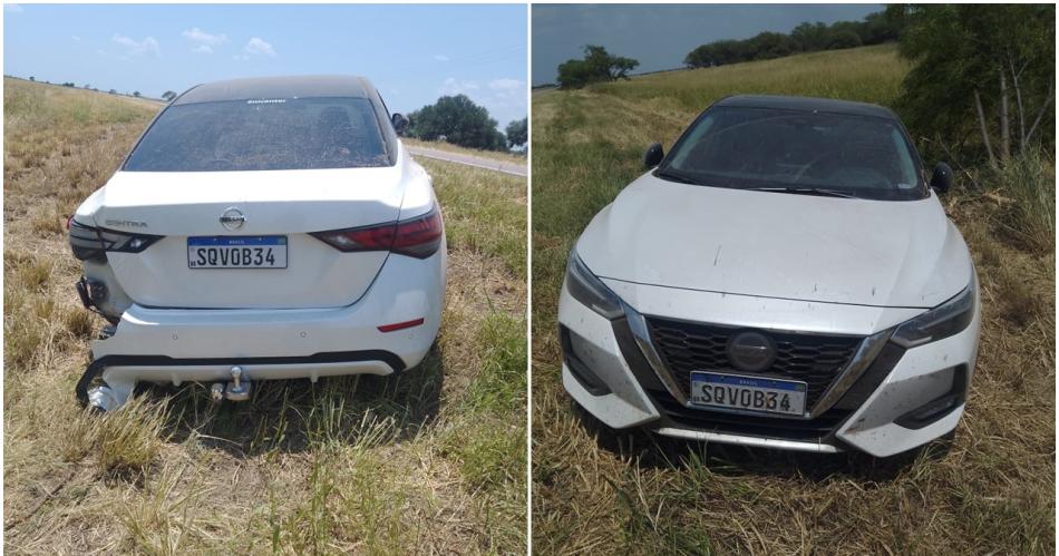 Brasilentildeos se pegaron tremendo susto al chocar contra un aacuterbol en la Ruta Nacional 89