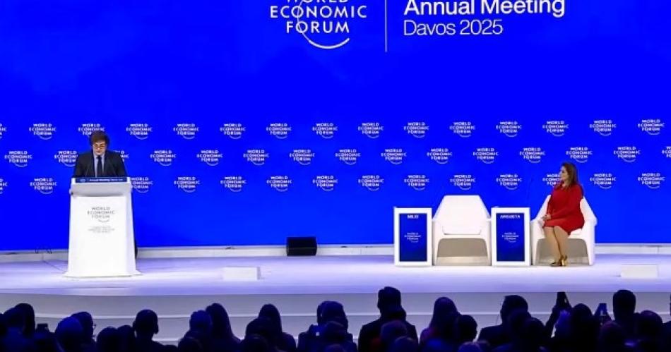 Javier Milei en Davos- El tiempo de cambio estaacute tocando la puerta