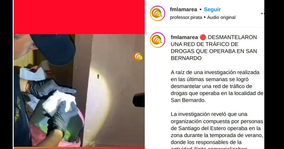 Desbaratan una red que estaba integrada por santiaguentildeos que vendiacutean drogas en la Costa