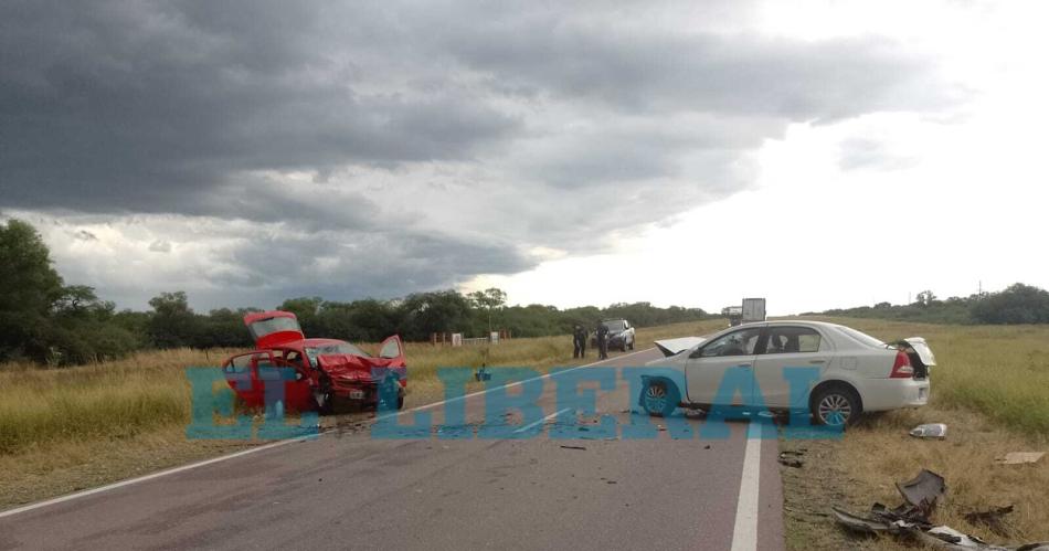 Fuerte accidente sobre Ruta 34- dos autos chocaron de frente y hay heridos graves