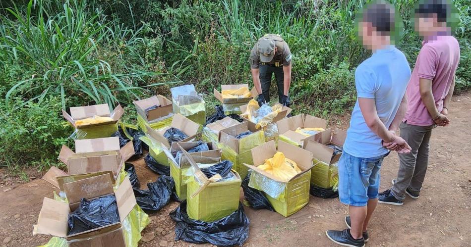 Se incautaron casi 100 kilos de marihuana a orillas del Riacuteo Paranaacute