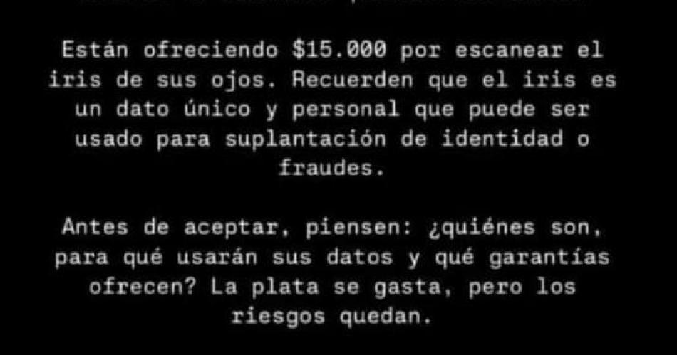 Poleacutemica en Sgo- ofrecen 50000 para dejarse escanear los ojos y fraude con intermediarios