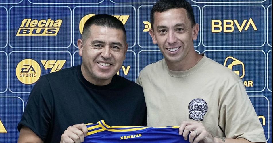 Agustiacuten Marchesiacuten fue presentado en Boca Juniors- Es un suentildeo estar acaacute