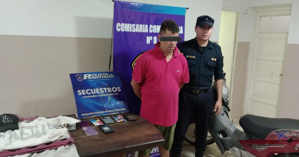 Esclarecen dos causas con la detencioacuten de un arrebatador- secuestran dinero celulares y una moto con pedido de secuestro