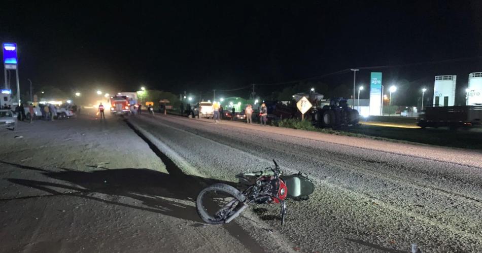 Tragedia- un motociclista fallecioacute tras chocar de frente contra una camioneta