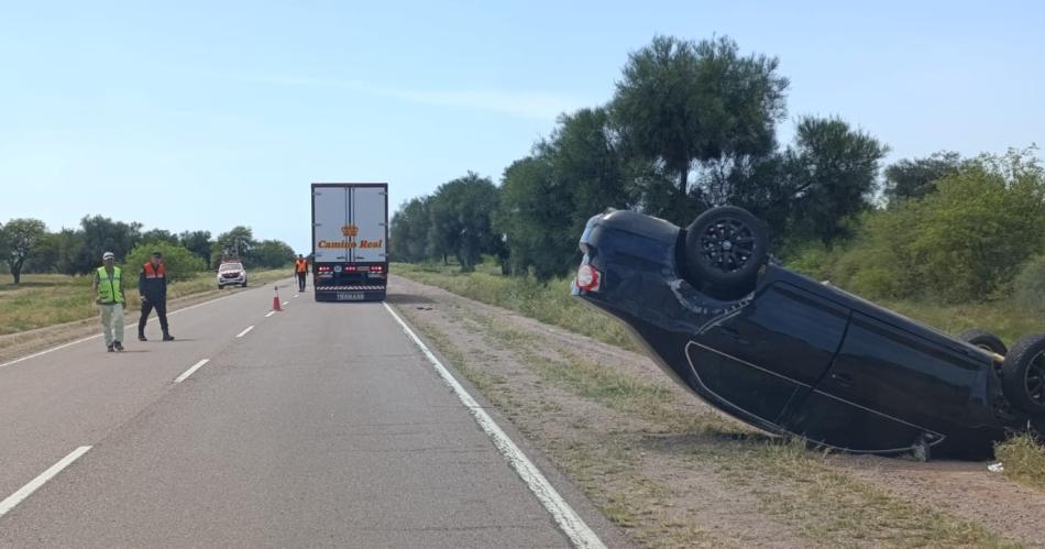 Accidente en la Ruta 34- un vehiacuteculo volcado y un lesionado