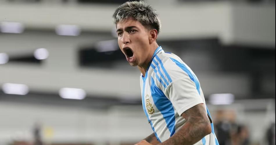 Maher Carrizo delantero santiagueño del seleccionado argentino Sub20