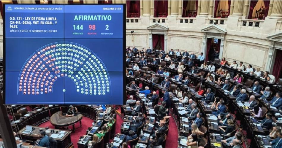 Diputados aproboacute Ficha Limpia y de convertirse en ley en el Senado Cristina no podraacute ser candidata