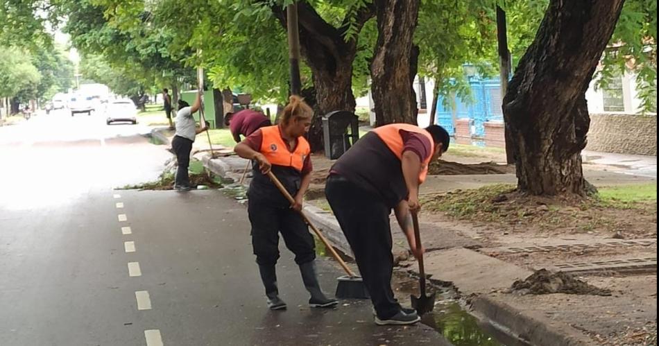 TRABAJO El Comité de Emergencia de la Municipalidad trabajó intensamente en diversos sectores de la ciudad