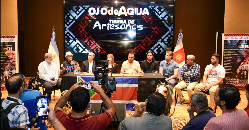 Presentaron el 28deg Festival Nacional del Artesano de Villa Ojo de Agua