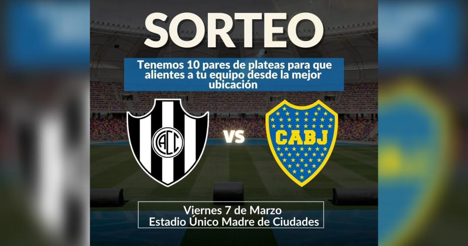 EL LIBERAL te lleva a ver el partido entre Central Coacuterdoba y Boca en el Estadio Uacutenico