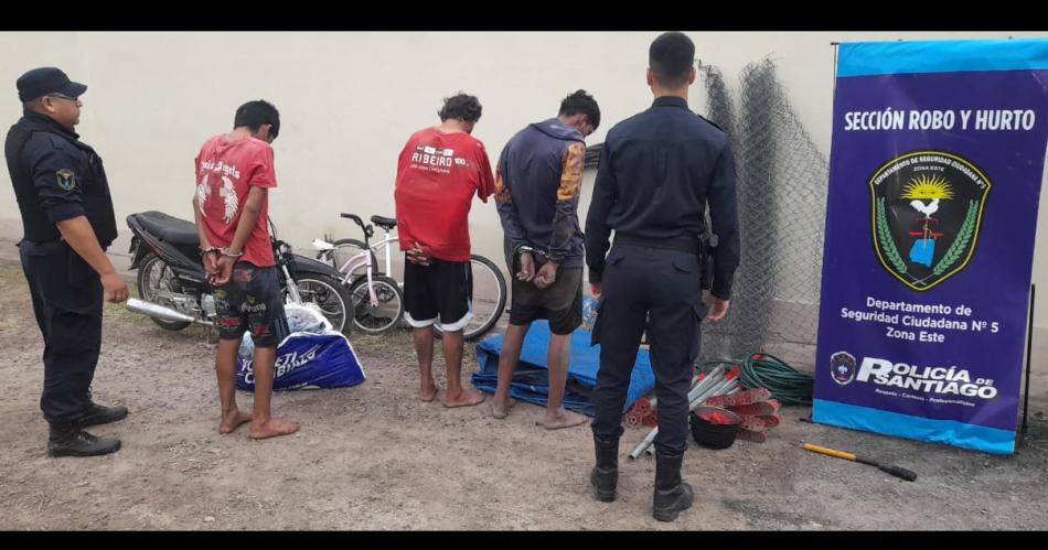 Tres personas fueron detenidas en allanamientos simultneos (Foto- Policía de la Provincia)