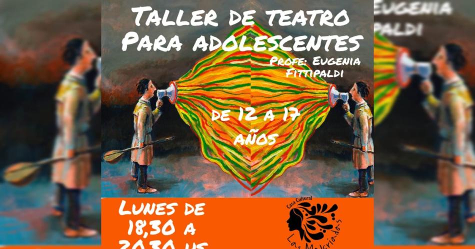 Convocan a participar de un taller de teatro