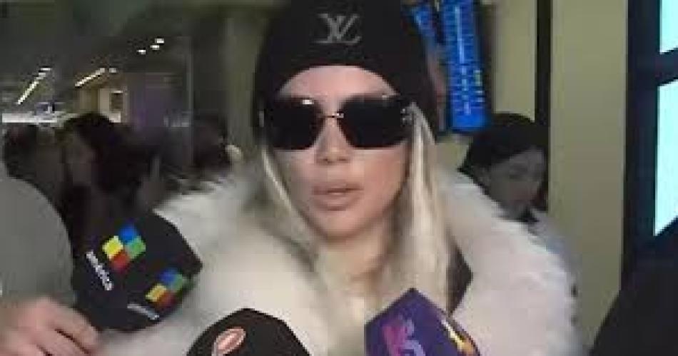 Wanda Nara volvió a la Argentina (Foto- Captura de video)