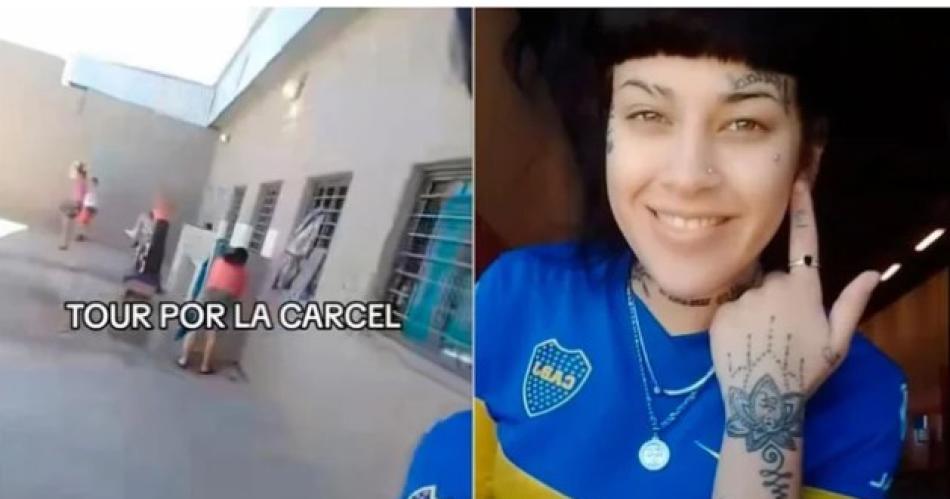 La joven que subió el video de la crcel (Foto Captura de video)