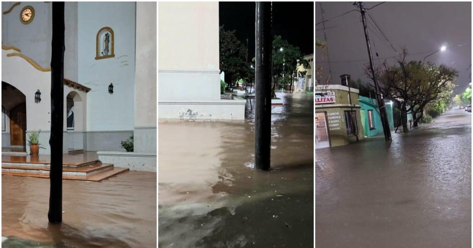 Añatuya fue golpeada por las intensas lluvias y se registraron varias zonas inundadas