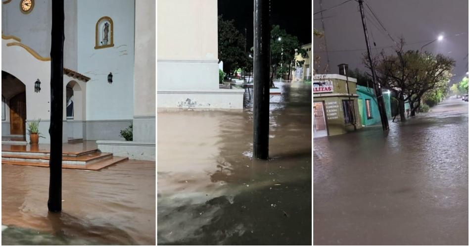 La intensa lluvia en el sudeste santiaguentildeo generoacute problemas