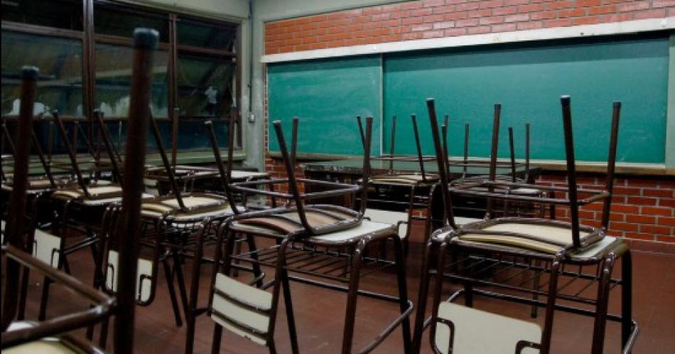 Un aula vacia en una escuela porteña durante el paro de actividades impulsado por CTERA (NABelén Bejarano) Fotografía- Agencia Noticias Argentinas Archivo